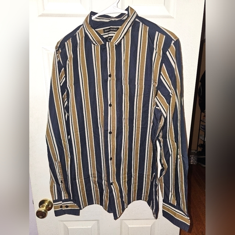 Banana Republic Mens Dress Shirt Long Sleeve SZ M.